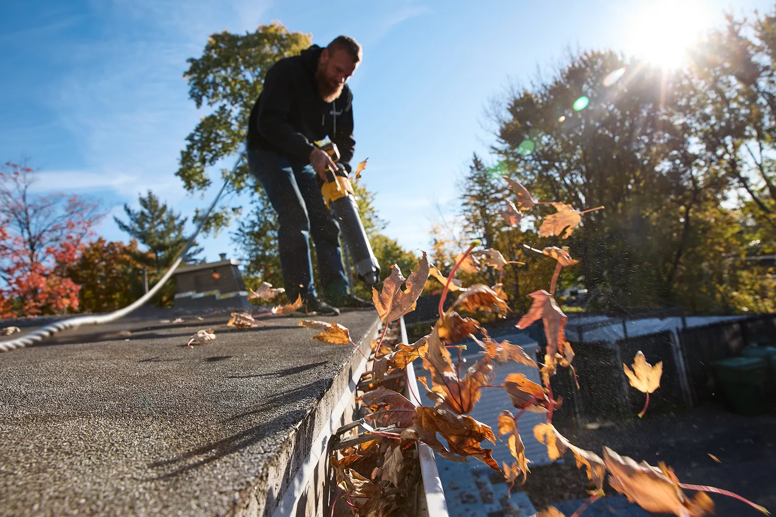 Downspout preparation and fitting — Pro Flow Gutters, Snohomish, King & Skagit Counties, WA BC